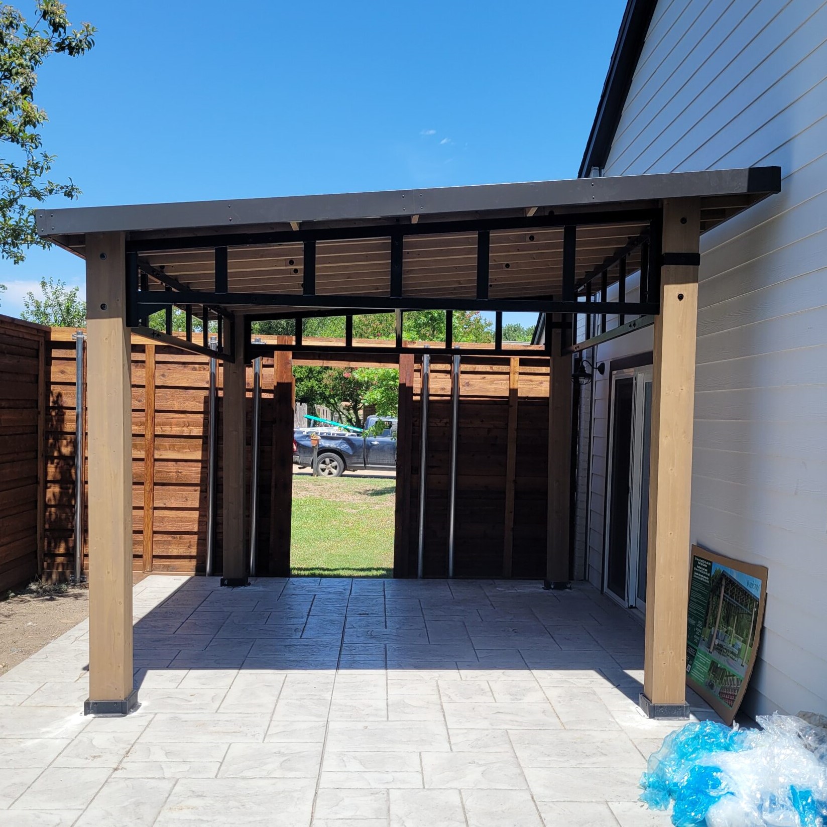 Yardistry Contemporary Gazebo with Aluminum Roof Installation Service