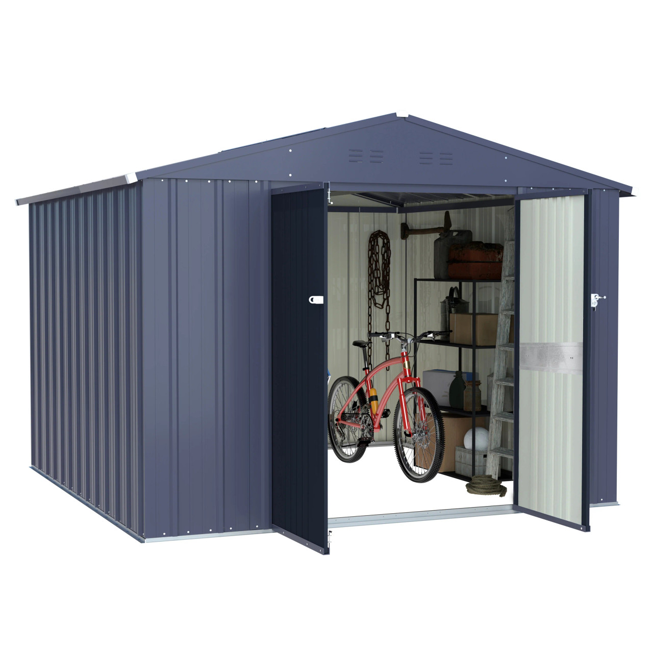Veikous metal storage shed