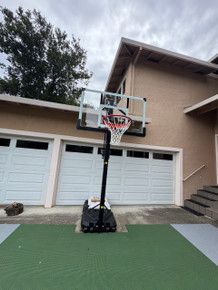 Lifetime 54" Mammoth Portable Basketball Hoop w/ Tempered Glass assembled by a HandyBuddy expert in Cupertino, CA · Jul 2026