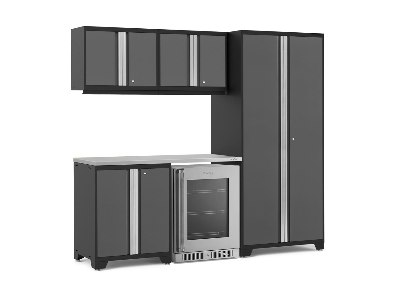 New Age Products Pro Series garage cabinetry set