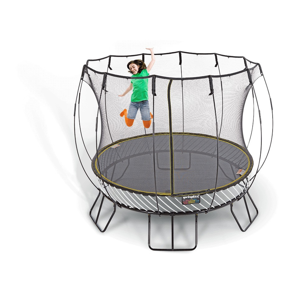 Springfree round springless trampoline, professionally assembled