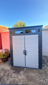 Suncast Modernist Storage Shed assembled by a HandyBuddy expert in Oakland, CA · Sep 2026