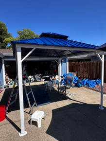 Purple Leaf Hardtop Aluminum 10x12 Gazebo installed by a HandyBuddy expert in Citrus Heights, CA · May 2026