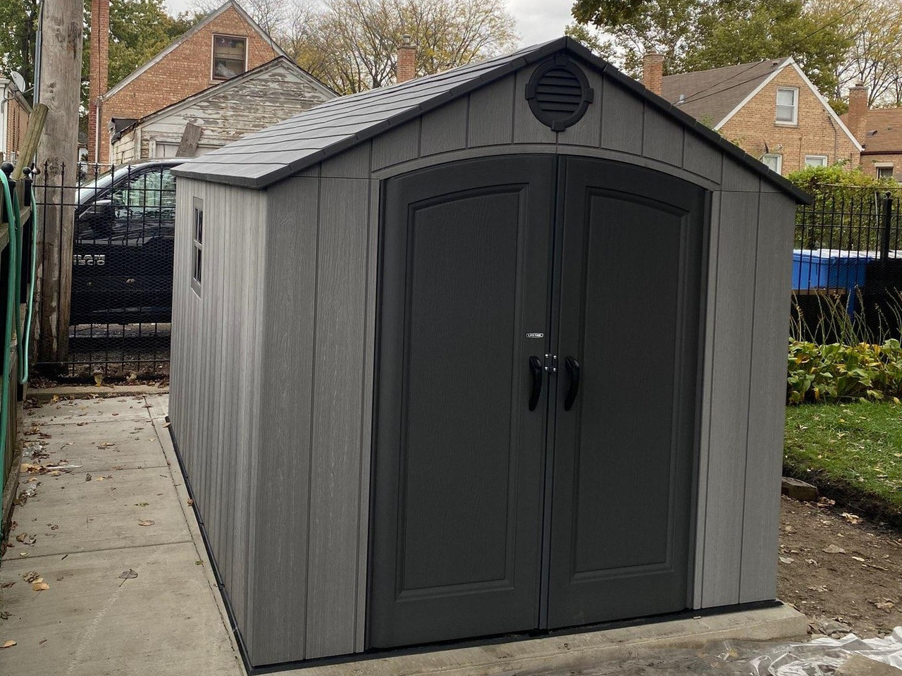 Lifetime 8x12.5 outdoor storage shed