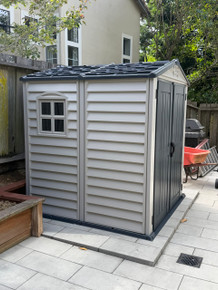 Duramax StoreMate Plus 6x6 Vinyl Shed installed by a HandyBuddy expert in San Mateo, CA · Aug 2026
