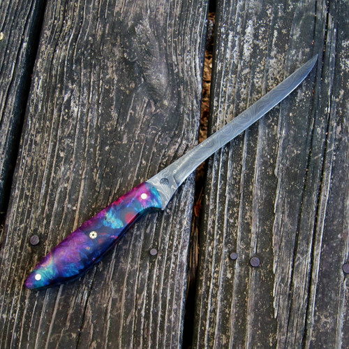 Lacy Smith - "Cahaba" Damascus Fillet / Boning Knife - SK1610339-FLS