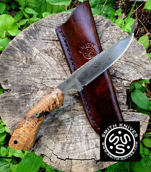Lacy Smith -  "Cherokee" Damascus Skinner - SK1705363-FLS