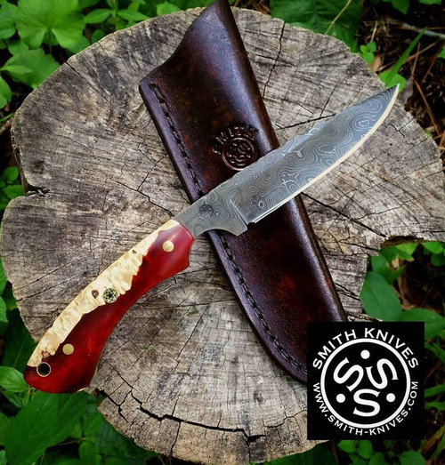 Lacy Smith -  "Cherokee" Damascus Skinner - SK1705364-FLS