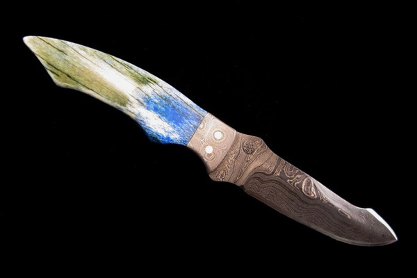 Lacy Smith - Damascus Skinner - SK0078-FLS