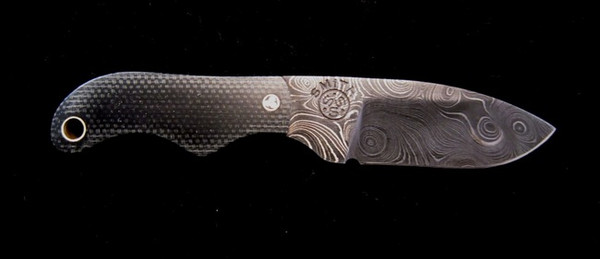 Lacy Smith - Damascus Neck Knife - SK0073-FLS
