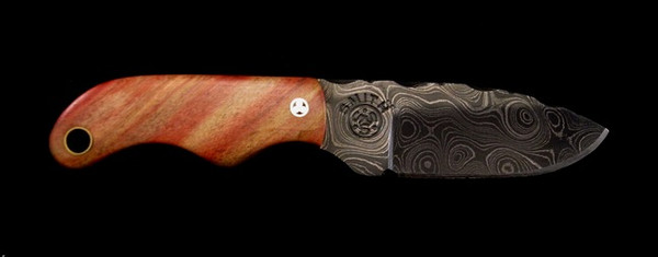 Lacy Smith - Damascus Neck Knife - SK0057-FLS
