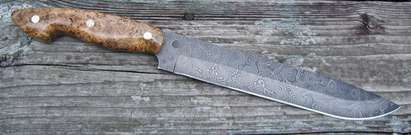 Lacy Smith - Damascus Carver Knife - SK0125-FLS