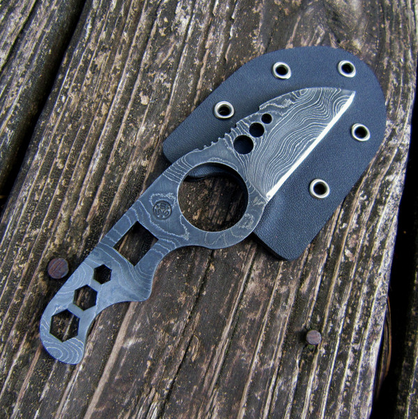 Lacy Smith - Damascus Neck Knife - SK1610341-FLS