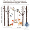 4 Trees Nursery Woodland Wall Decals Fox and Friends 10 watercolor animals
American Decals http://ameridecals.com