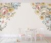 CAMILA Corners Wall Decals Vintage Flowers