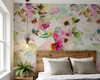 Watercolor Floral Wallpaper Romantic Garden Flowers