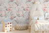 Mathilda Pink Watercolor Floral Wallpaper