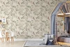 Kelsey Chinoiserie Bird Wallpaper in Kids Room With Soft Vintage Decor