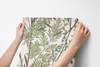 Meadow Grass Green & Brown Botanical Wallpaper | Neutral Foliage
