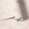 Blush Pink Wildflower Wallpaper