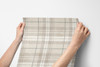 Paradise Valley Wallpaper - Brown Plaid Pattern