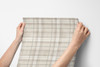 Paradise Valley Wallpaper - Brown Plaid Pattern