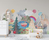 Fairytale Forest Castle Mural 1006