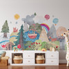Fairytale Forest Lake Mural 1007