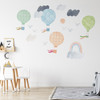 Hot Air And Clouds Travel Wall Decal 1010