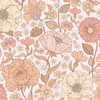 ASPEN Pink Floral Wall Arch Wall Decal 