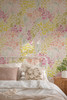 Pink and Yellow Floral Meadow Wallpaper