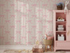 Pink Bows Nursery Wallpaper for Girls