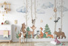 Woodland Wall Decals Nursery Decor Trees + Animals