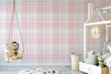 Pink Plaid Wallpaper Tartan Pattern
