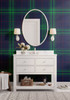 Navy Blue & Green Tartan Plaid Removable Wallpaper  Navy Blue & Green Tartan Plaid Removable Wallpaper