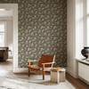 SUMMER Dark Botanical Wallpaper Floral Bohemian