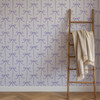 lavender bow ribbon wallpaper nursery wall