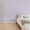 lavender bow nursery wallpaper girl bedroom decor