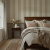 Neutral Linen Stripe Wallpaper