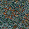 Ancestral Flowers Embossed Floral Wallpaper