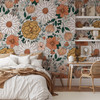Boho Garden Whimsical Floral Wallpaper
