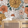 Boho Garden Whimsical Floral Wallpaper