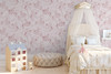 pink girls room wallpaper cowgirl rodeo themed wallcovering