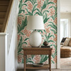 Ingrid Botanical Wallpaper | Green Floral Scandinavian Cottage