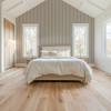 Blue Tan Striped Wallpaper, Coastal Stripe Wallpaper
