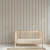 Blue Tan Striped Wallpaper, Coastal Stripe Wallpaper
