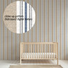 Blue Tan Striped Wallpaper, Coastal Stripe Wallpaper