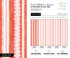 Full pattern layout for Pink Lace Stripe Wallpaper with 26 inch repeat