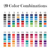 Modern United States Map Wall Decal Available in 20 Color Combinations