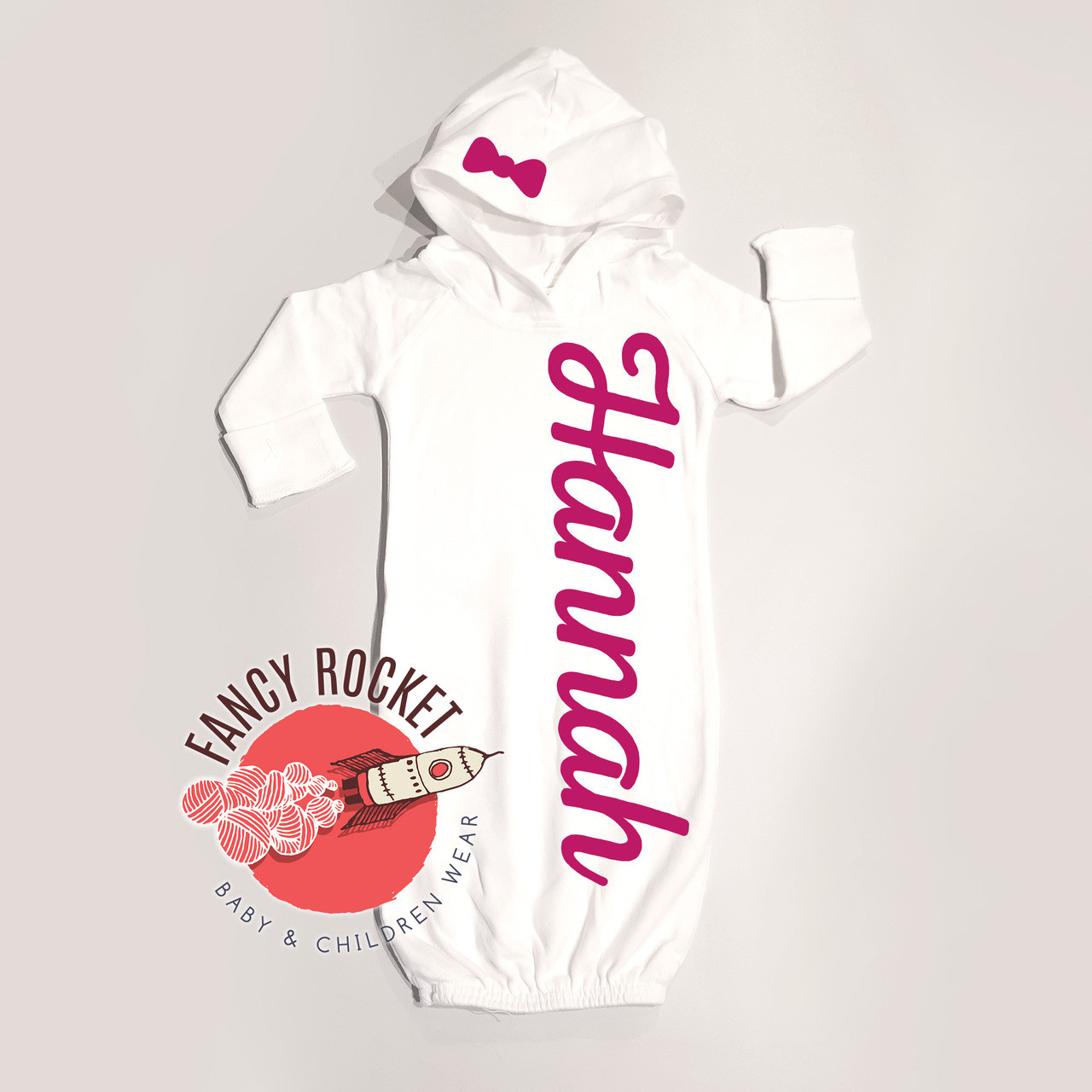 personalized baby gown